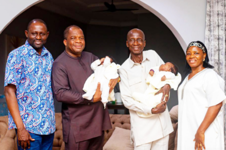A Testament of Faith: Rev. Andrews Nelson Awintia and Wife Welcome Twins After 20 Years